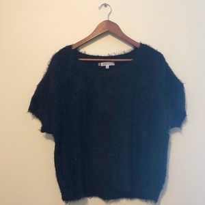 { jennfier lopez } • fuzzy sweater